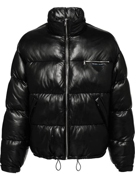 leather jacket prada celebrity men|prada men's puffer jacket.